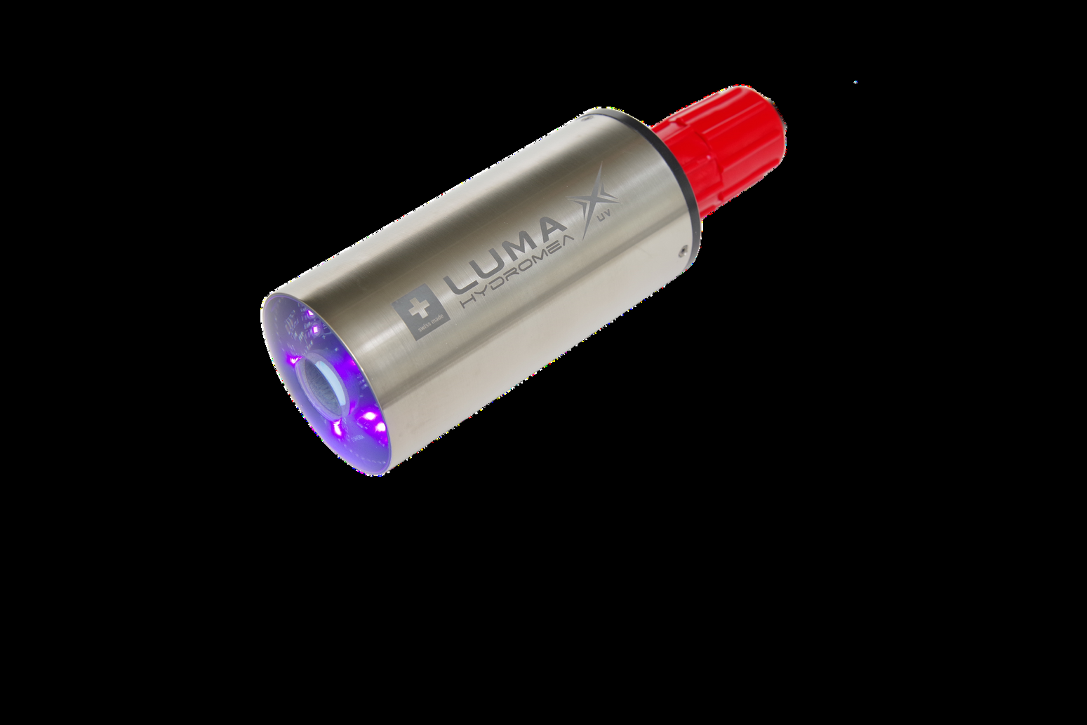 发出紫外辉光的 LUMA X-UV（图源：Hydromea 官方资料）